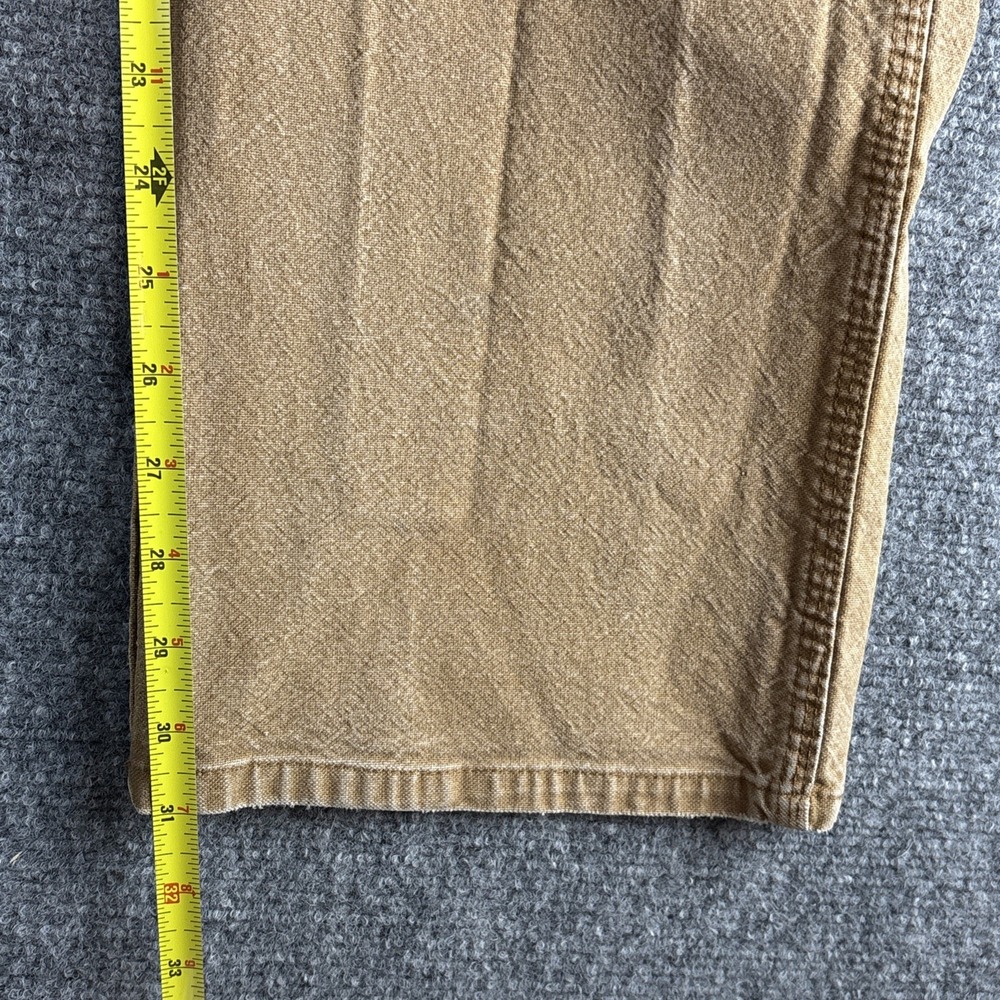 Genuine Dickies Flex Duck Carpenter Pants 34x32 Tan Canvas Skater Workwear - Picture 3 of 9